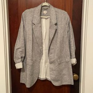 SILVER SHIMMER BLAZER